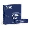 CETILAR Hydrate Fast, Integratore con magnesio (100 mg), sodio (461 mg) e altri Sali Minerali, Equilibrio elettrolitico, Prima, durante e dopo l'attività, 20 Stick pre-dosati, Gusto agrumi, Cetilar Nutrition