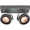 GTV Plafoniera GTV WALLY, montaggio a soffitto, 4304, AC220-240V, 50/60Hz, IP 20, 2*Gu10, ES111, doppia grafite
