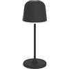 Eglo lampada da tavolo a LED per esterni, senza | fili, con touch, dimmerabile, dotata di picchetto, alluminio, acciaio nero, IP54