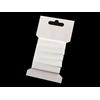 cyclingcolors Nastro in twill a spina di pesce, fettuccia in tessuto, abbigliamento, cordino fai da te, 10 mm di larghezza x 3 m di lunghezza, bianco
