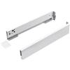 cyclingcolors 2x guide per cassetto (destra + sinistra), Binari cassetti, guida, scorrevoli, mobile, porta, cucina, bagno, cartello 16mm, altezza 89mm, lunghezza 500mm, bianco