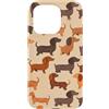 Funny Fun Dog pattern designs Sausage Do Motivo divertente con cane salsiccia, bassotto Custodia per iPhone 15 Pro