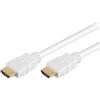 PremiumCord Cavo HDMI 4K Ad Alta velocità M/M, 10,2 Gbps con Ethernet, Compatibile Video 4K@30Hz, Full HD 1080p, Deep Color, 3D, Arc, HDR, Dolby TrueHD, Connettori Placcati Oro, Bianco, 10 m