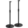 myWall my wall HS49L - Supporto per altoparlante rigido, regolabile in altezza, 2 pezzi, colore: Nero