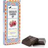 Ciokarrua® | Cioccolato Modica IGP Melagrana | Cioccolato Grezzo Lavorato Freddo Senza Lattosio | Tavoletta Cioccolata Senza Glutine - 80 Gr