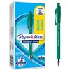 Paper Mate Flexgrip Ultra penna a sfera a scatto | punta media (1 mm) | verde | confezione da 12