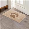 Oiilores Tappetino antisporco per interni 40 x 60 cm, antiscivolo, lavabile, interno piatto per porta d'ingresso, super assorbente, per zampe sporche