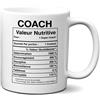 L'Esprit Des Anges Tazza Coach Valore Nutritivo - Idea Regalo Umorismo Originale Compleanno
