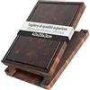 MAKUMORI Premium Tagliere Legno di Testa 40x29x3cm Acacia Scuro | Tagliere da cucina in acacia carbonizzata; FSC®; scanalatura per succhi; ampi manici; piedini in gomma antiscivolo
