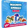 QUOKKA Gioco magnetico per bambini dai 2 ai 3 anni - Puzzle magnetico da oltre 20 pezzi per bambini piccoli in aereo - Giochi da viaggio con creature marine - Giocattoli educativi da viaggio - Magnete