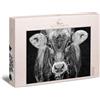 Ulmer Puzzleschmiede - Puzzle 'Allgäu' da 1000 Pezzi - Ritratto di Mucca Come Elegante Foto di Animali - Qualità Made in Germany