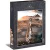 Ulmer Puzzleschmiede - Puzzle con tigre Grande Futuro - Classico puzzle da 1000 pezzi, Made in Germany, con motivo animale poetico - Con pazienza e forza il bambino tigre diventa re degli animali