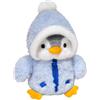 CHUNLINLAODA Peluche Pinguino 25cm Pinguino Peluche Giocattolo, Morbido Pinguin Peluch, Peluches per coccolare e giocare, Regalo di compleanno, Casa Decorazione Peluches Giocattolo (Blu)