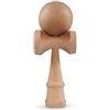 Ganzoo Kendama Tradizionale Giapponese Model Basic in Vero faggio, Colore Holz Clean, Gioco di abilità con Palla Forata su Cordino Nylon, Impugnatura con 3 Tazze di Cattura e Spillo, Dimensioni 16 cm