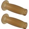 cyclingcolors Manopole moto 125 mm in gomma per manubrio ideali café racer scooter maxiscooter ciclomotore, marrone
