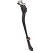 cyclingcolors Cavalletto laterale per bicicletta in alluminio nero da 24, 26 e 28 (700) con manopola di regolazione