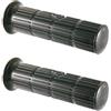 cyclingcolors Manopole moto 130 mm diametro 24 mm in gomma per manubrio compatibile con Vespa PX 125 150 cc, nero