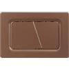 Mendorio Placca di Comando WC, Compatibile con Geberit Sigma, UP300 e UP320, Piastra Doppio Scarico, Dimensioni 246×164 mm, Completa di Set di Leve di Scarico e Telaio di Montaggio (Color bronzo)