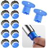 WUBAYI Set di aeratori universali per rubinetti da 10 pezzi: include 8 aeratori per rubinetto M18.2 e 2 chiavi di installazione, inserti per filtro rubinetto durevoli per migliorare il flusso d'acqua