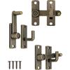 Fuxxer 3 chiusure antiche in metallo bronzo per cassapanche, armadietti, scatole 55 × 48 mm