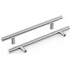 Meisax 10 pezzi maniglie per mobili, distanza tra i fori 160 mm, maniglie per armadi in acciaio inox, maniglie per cucina, maniglie per cassetti in argento, per armadi da cucina, cassetti, mobili
