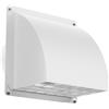 HG Power Griglia Aerazione 125mm Bianco - Valvola di Non Ritorno Magnetica & Rete Anti-insetti a Maglia larga Rimovibile, Griglia Metallica da Esterno per Asciugatrice, Cucina, Bagno, VMC, Ø12.5 cm