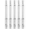 QUARKZMAN 5pz Punte per Cacciavite Chiave Esagonale 3mm (H3) Metrico 1/4 Attacco Esagonali 65mm (2,6) Punta Magnetica Lunghe Acciaio S2 Punta per Trapano Piatta Grado Industriale per Viti