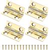 M METERXITY 4-Pack Cerniere Piccole Per Porte, 1 Pollici (25mm) Cerniere A Libretto Mini In Ottone Per Porte Interne Con Viti Per Scatole Di Legno/Scatole Per Gioielli/Armadio