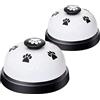 Alinana Set di 2 Campanello per Cani per Allenamento alla Porta - Campanelli da Suonare per Uscire, Dispositivo di Comunicazione per Cani e Gatti