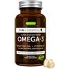 Igennus Healthcare Nutrition Omega 3 e Vitamina D3 1000ui, Ifos Certificato 5 Stelle, Olio di Pesce rTG Omega-3 440 mg EPA e 220 mg DHA in Forma Trigliceride, 1 al Giorno, 60 Capsule, Ultra Puro e di Alto Assorbimento - Igennus