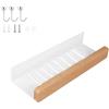 DEANKEJI 30 cm Mensola Adesiva Bagno, Viene Fornito con Gancio Magnetico Mensole Bagno a Parete, Acciaio al Carbonio Scaffale a Muro Adatto per Camera da Letto, Cucina, Soggiorno