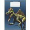 Majosta Quaderno a Righe Di Terza [3°] Elementare | A4 21cm x 29,7cm | Rigatura 0B | Con Margine | Dinosauro: [Formato Richiesto Scuola Primaria] 109 Pagine/90Gr/Mq | Notebook | Quadernone Blu Azzurro Bambino