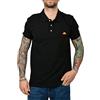 Ellesse Polo Uomo Manica Corta Logo Patch Ricamo 100% Cotone (Black, XXL, XX_l)