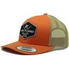 SURF MONKEY - Cappello tipo Trucker 6p, visiera curva, regolabile, profilo basso, Bordeaux, Taglia unica