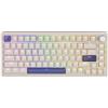 DrunkDeer TKL - Tastiera da gioco Rapid Trigger per OSU, interruttore magnetico iper veloce, USB cablata RGB, compatta, 82 tasti con manopola, grigio
