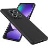 WFTE Cover per Xiaomi Redmi Note 15 5G Silicone Liquido Custodia Protettiva Protezione Anticaduta, Antiscivolo Cellulare Ultra Sottile Antiurto Morbido Case per Redmi Note 15 - Nero