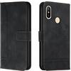 Bravoday Cover per Xiaomi Redmi 6Pro / Xiaomi A2 Lite, Flip Custodia in Pelle PU Portafoglio Custodia per Xiaomi Redmi 6Pro / Xiaomi A2 Lite, con Slot per Schede, Nero