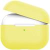 ELLENNE COVER SILICONE SLIM PER APPLE AIRPODS PRO 2019 CUSTODIA ANTIGRAFFIO GIALLO | COVER IN SILICONE SLIM COMPATIBILE PER APPLE AIRPODS PRO 2019 CUSTODIA WIRELESS ANTIGRAFFIO