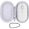 Lebakort Duro Viaggio Caso Custodia per Logitech Pebble Mouse 2 M350s sottile portatile leggero (Bianco)