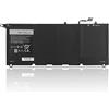 HUBEI JD25G 90V7W JHXPY 5K9CP DIN02 090V7W 0DRRP Sostituzione della batteria del laptop per Dell XPS 13 XPS13 13D XPS13D 13-9343 13-9350 13D-9343 13D-9343-1808T 3708 XPS13-9350-D1608 D1508G D1708(7.6V 56Wh)