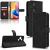 Generico Custodia Compatibile con TCL 60R 5G T519H, 60 R 5G / TCL 60 5G T521H / TCL 60 SE T517H / 60 SE NXTpaper 5G T521K COVER STAND flip LIBRO gel PORTAFOGLIO case magnetica eco pelle vano card (Nero)