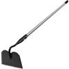 Yeelor - Zappa da giardino, zappa da giardino con manico lungo e impugnatura antiscivolo morbida, manico in acciaio inossidabile da 142 cm, zappa robusta con lama durevole, per scavare, allentare