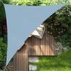 HENG FENG Tenda a Vela Impermeabile Triangolare 5x5x7m Vela Ombreggiante Parasole Protezione Raggi UV per Esterno Giardino terrazza Colore GrigioBlu