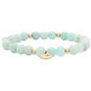 Tamaris Berads - Bracelet bianco con sfere in metallo, acciaio INOX