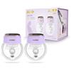 NENO SOLE TWIN Doppio Tiralatte Elettrico Indossabile Mani Libere dotato di flange da 24 mm, Tiralatte Portatile con 3 modalità e 8 livelli di aspirazione, 2 pezzi