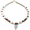 Ethnos Barcelona - Collana con pendente in pietra di luna e argento. Lunghezza: 38 cm.