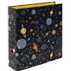 goldbuch 33 134 Raccoglitore Universe, copertina in stampa artistica con motivo spaziale e goffratura oro, cucitrice con meccanismo a leva in metallo, cartella portadocumenti, raccoglitore per