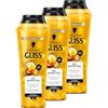 Gliss Kur Schwarzkopf Gliss Kur Shampoo, Oil Nutritive, confezione da 3 (3 x 250 ml)