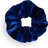 Leirinik Velvet Scrunchie blu navy confezione da 1 - 14 cm - elastico per capelli di alta qualità in 100% poliestere - effetto velluto per donne e ragazze - tutti i tipi di capelli - delicato sui