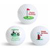 UOCAI 3 palline da golf per compleanno, divertenti palline da golf personalizzate, con motivi Happy Birthday, regalo per uomini golfisti, golf, idea regalo per principianti e giocatori amatoriali